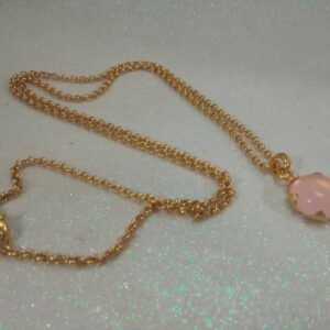 Cadena Gold Rose quartz